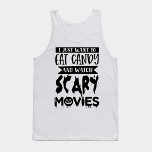Candy And Scary Movies Tank Top